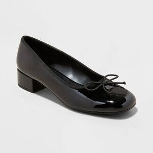 Women's Joy Ballet Pumps - A New Day Black 7.5